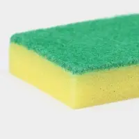 Набор губок для посуды с чистящим слоем Доляна &laquo;Супер&raquo;, 10&times;7&times;2.5 см, 5 шт.