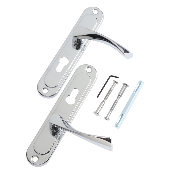 Ручки на планке LOCKLAND 001, м/о 55 мм, цвет хром