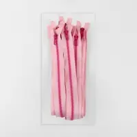 Молния &laquo;Трактор&raquo;, №5, разъёмная, замок автомат, 50 см, розовая