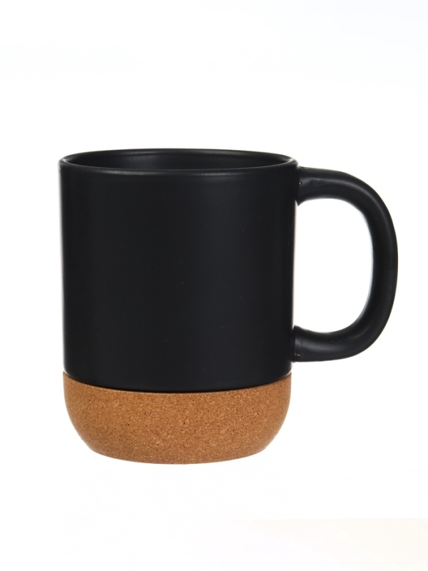 Кружка керамическая с пробковым дном Дорого внимание &laquo;Всегда есть место подвигам&raquo;, 400 мл