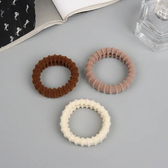 Резинка для волос Резинка для волос "Махрушка спорт" (набор 3 шт) нежность стиль, 5 см