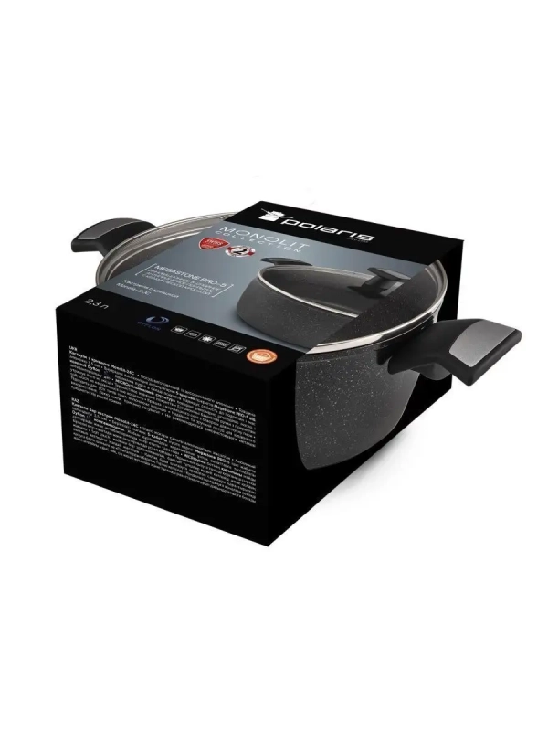 Кастрюля 2,3 литра Monolit-20C крышка индукция антипригарное