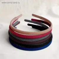 Ободок для волос &laquo;Матовый блик&raquo;, барьер, 1 см, МИКС