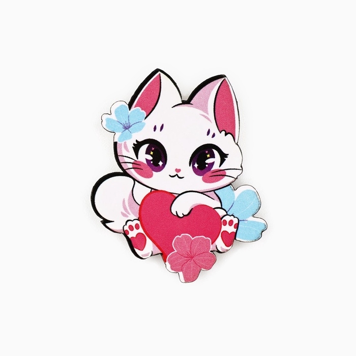 Значки деревянные &laquo;Аниме&raquo; в шоубоксе, 20 шт