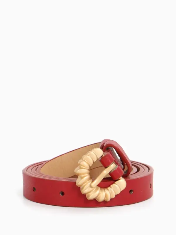 Ремень жен 03-01-01-01, Март2514, 1,8*0,3*110 см, без винта, пряж золото, 1 прокол,