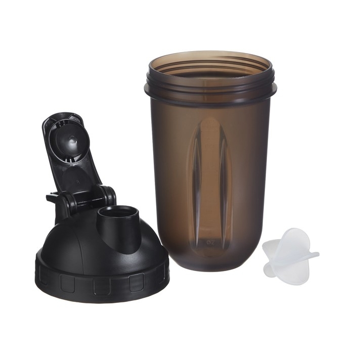 Шейкер "Мастер К" Best  спортивный для коктейлей, 500 мл, с поильником, 19.5х10 см, чёрный