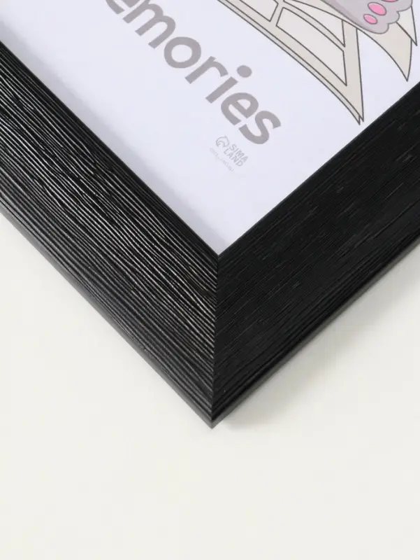 Фоторамка для фото 21х30 см (с ножкой) "Luxe Elegance" пластик, чёрный, (пластик экран)