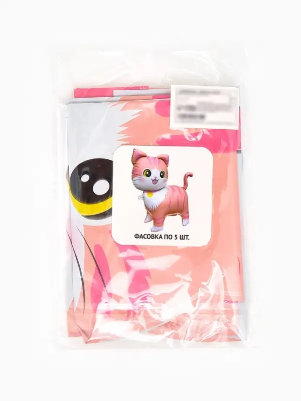 Воздушный шар фольгированный 22" &laquo;Розовая кошка&raquo;, фигура под воздух