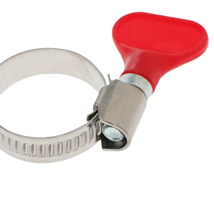 Хомут с &laquo;барашком&raquo; ZEIN engr, диаметр 16-27 мм, ширина 9 мм, нержавеющая сталь