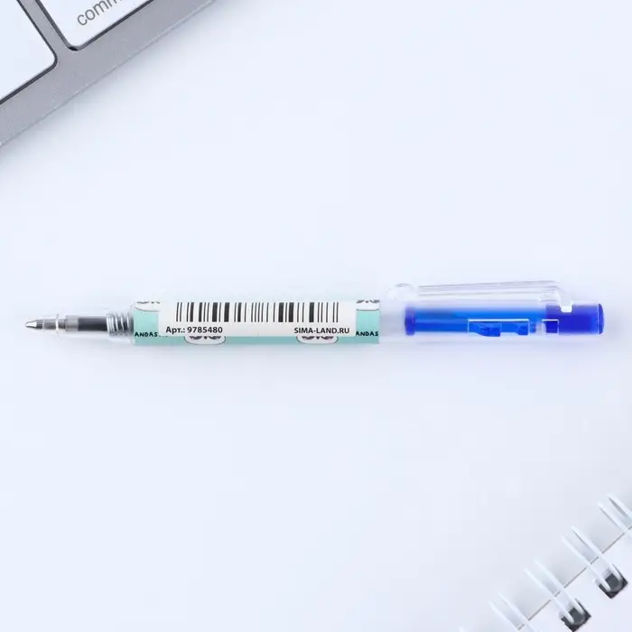 Ручка шариковая, синяя паста мини автоматическая &laquo;Пандастик&raquo;