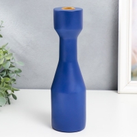 Подсвечник полистоун "Берген" синий фиолет 26х7,5х7,5 см