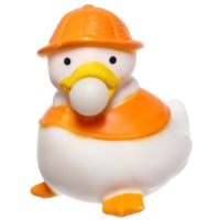 Резиновая игрушка для ванны &laquo;Утенок с пузырем&raquo;, 6 см, цвет МИКС, Крошка Я