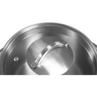 Кастрюля 6 л со стеклянной крышкой 24 см Solid-24С, индукция