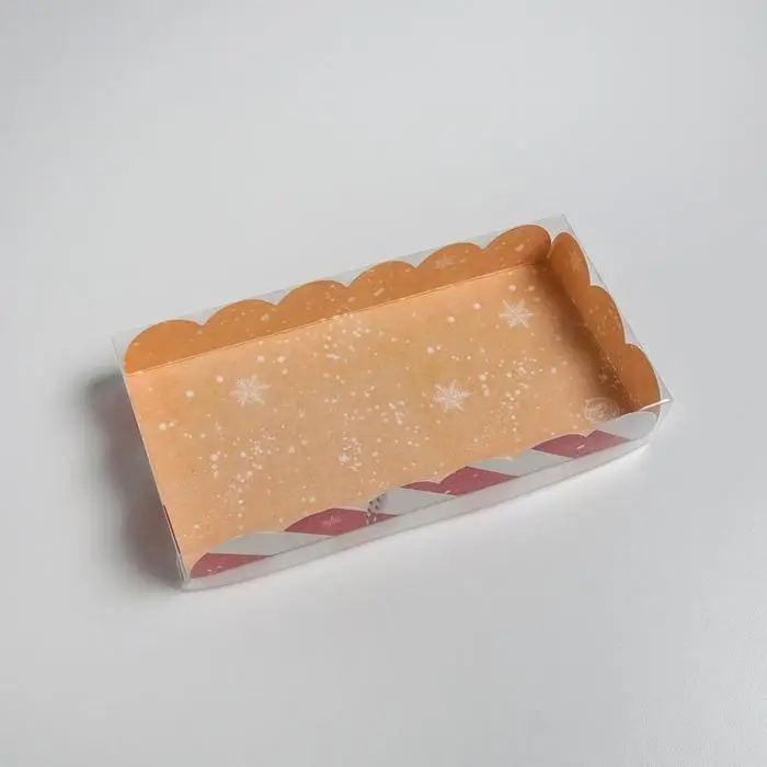 Коробка для кондитерских изделий с пластиковой крышкой &laquo;Волшебных моментов&raquo;, 21 х 10,5 х 3 см