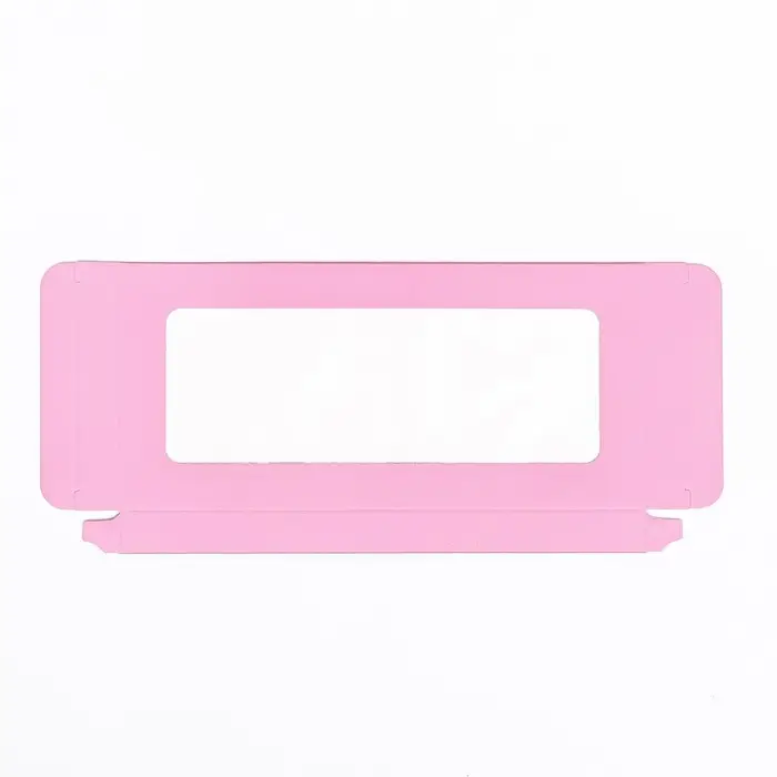 Подарочная коробка под плитку шоколада, с окном, розовая, 17&times;8&times;1.4 см