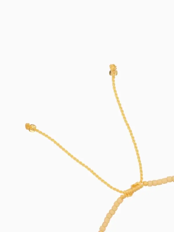 Браслет "Виколия" длина 16 см, цв. бежевый, золотистый