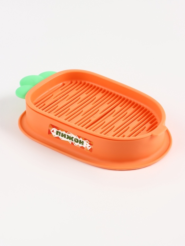 Проращиватель травы для кошеек 15 х 10 х 4 (семена овса), оранжевый