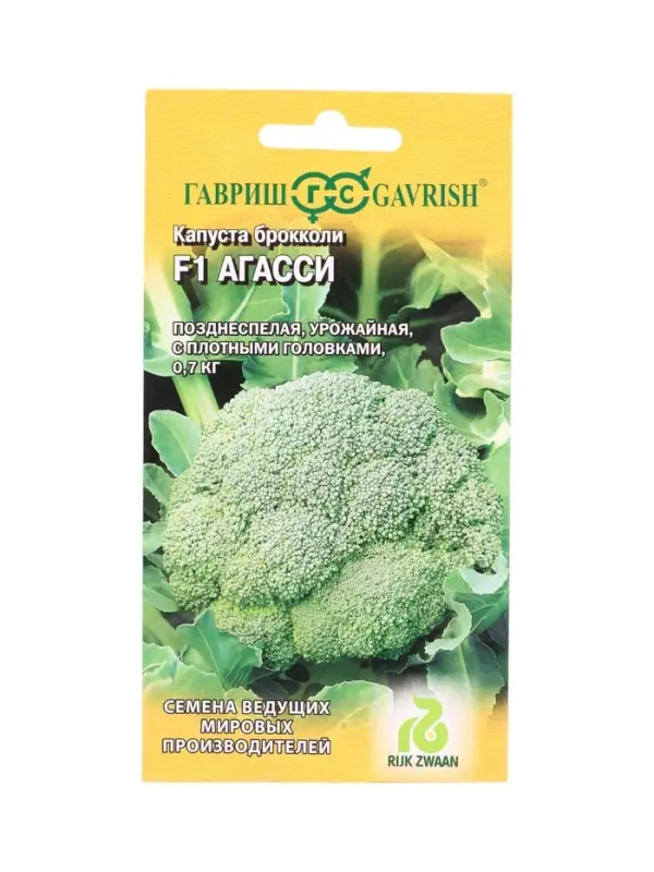 Семена Капуста брокколи Агасси F1 10 шт. (Голландия)
