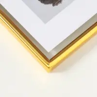 Фоторамка металл на 1 фото 10х15 см "Лофт" золото гальваника 1,2х11,5х16 см