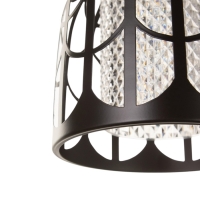 Светильник "Волны" 1х40Вт Е27 черный/золото 16х16х21+100см