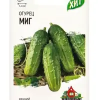 Семена Огурец "Миг", раннеспелый, пчелоопыляемый, 0,3 г  серия ХИТ х3