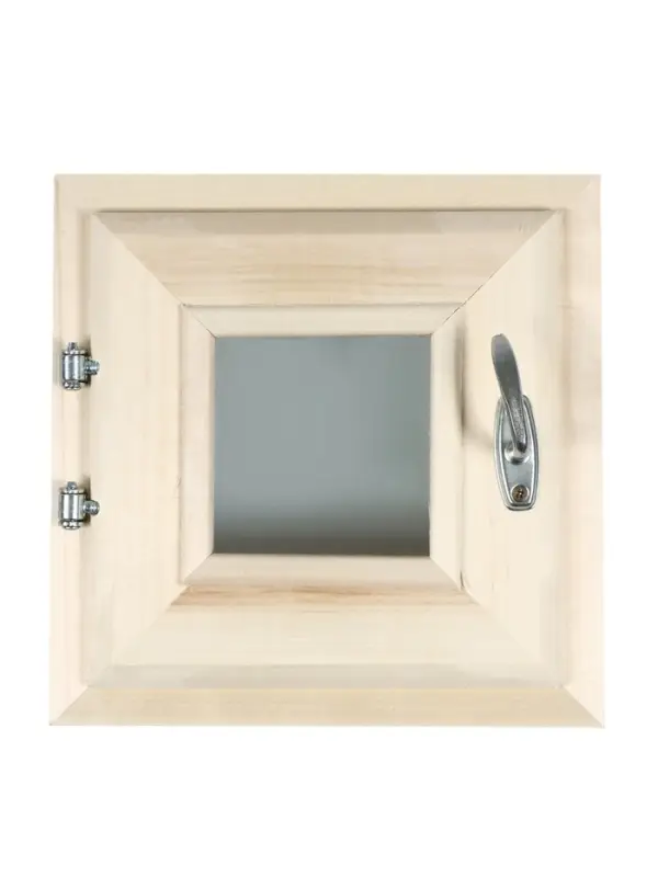 Окно, 30&times;30см, однокамерный стеклопакет, осина