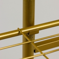 Подставка для цветов Greengo, 4 полки, 43 &times; 22 &times; 82 см, напольная, металл, цвет золотой