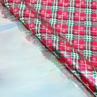 Плёнка упаковочная на Новый год полиграфичная &laquo;Клетка&raquo;, 100 х 70 см