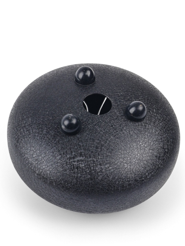 Глюкофон - музыкальный инструмент, цветок черный, 11 лепестков, 18 х 18 х 11 см