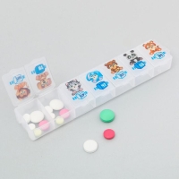 Таблетница &laquo;Для малыша&raquo;, 7 секций, русские буквы,15,5 х 3,4 см.