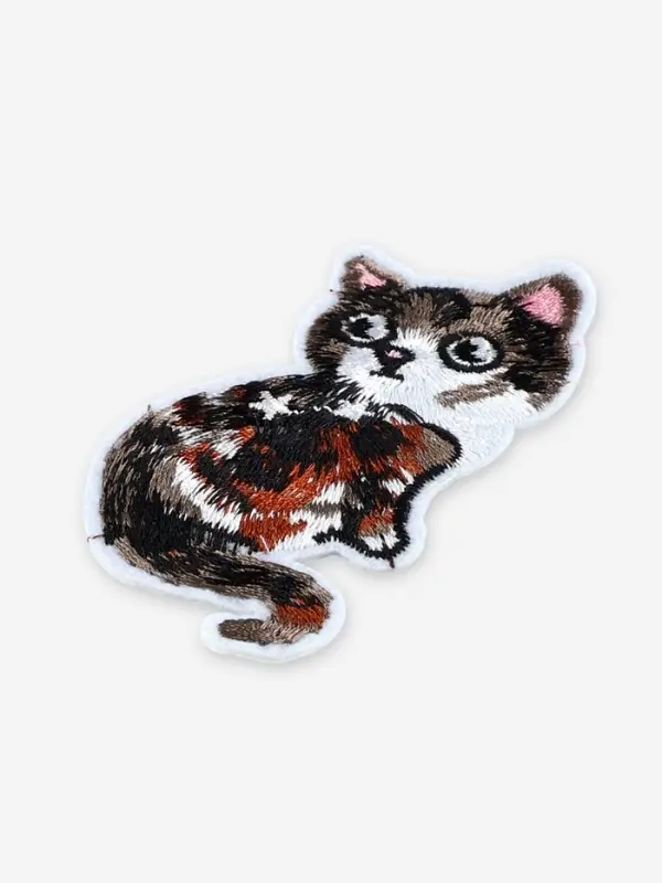 Термоаппликация &laquo;Кошка&raquo;, 9.7&times;4.5 см, серая