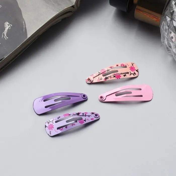 Невидимка для волос "Лира" (набор 10 шт) весенняя классика, 3 см