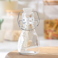 Бутылка стеклянная для соусов и масла с бугельным замком Доляна &laquo;Галерея&raquo;, 80 мл, 5&times;11 см