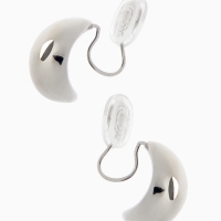 Клипсы &laquo;Тренд&raquo; крупная капля, цвет серебро