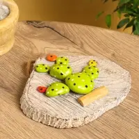 Панно &laquo;Кактус&raquo;, 17&times;18&times;5 см, дерево Албезия