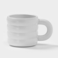 Чайная пара Доляна &laquo;Зефир&raquo;, 350 мл, керамика, белая