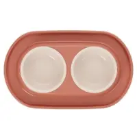 Миска для животных "Эффи" 0,3л двойная (на подставке) ALTA (уп.9)ф