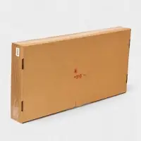 Плетёная корзина для белья с крышкой "Лён" 100л 43&times;32&times;80см, цвет белый