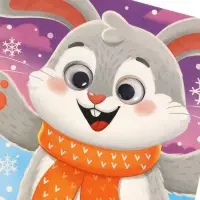 Набор картонных книг с глазками "Самый новогодний набор" 3 шт по 10 стр