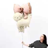 Воздушный шар фольгированный 17" &laquo;Кошечка&raquo;, круг, матовый