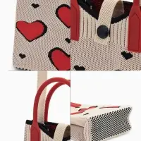 Сумка подр Сердца, 12*4*17, отд на кнопке, дл ремень, белый