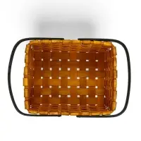 Корзина плетеная  28х23х16 см ручка h=15 см коричневый