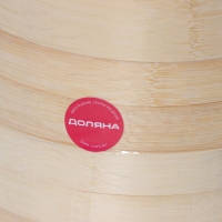 Пароварка Доляна &laquo;Восточная кухня&raquo;, 3 этажа, d=21 см, бамбук