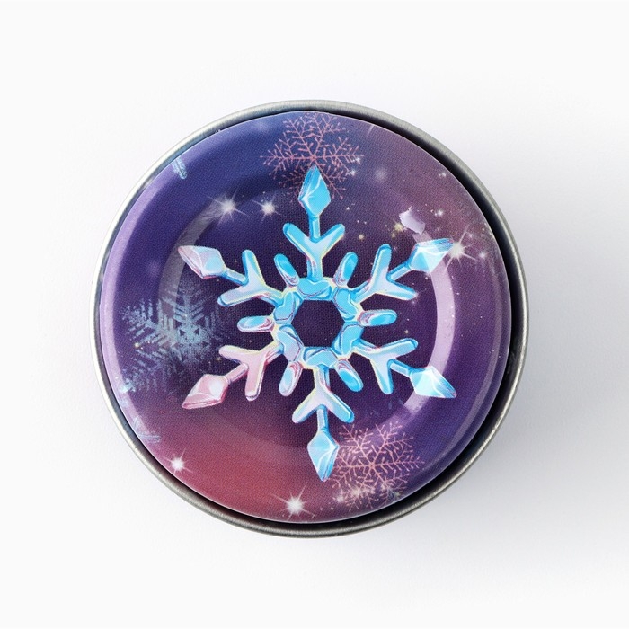 Свеча новогодняя в железной банке &laquo;Новый год: Для чудес&laquo;Новый год: аромат ваниль, 4.8 см