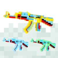 Автомат &laquo;Крафт&raquo;, световые и звуковые эффекты, работает от батареек, цвет МИКС