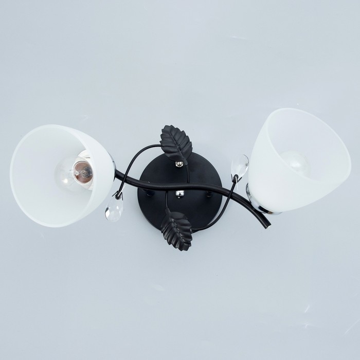 Люстра 2005/2 E27 60Вт черный+хром 44х26х25 см BayerLux