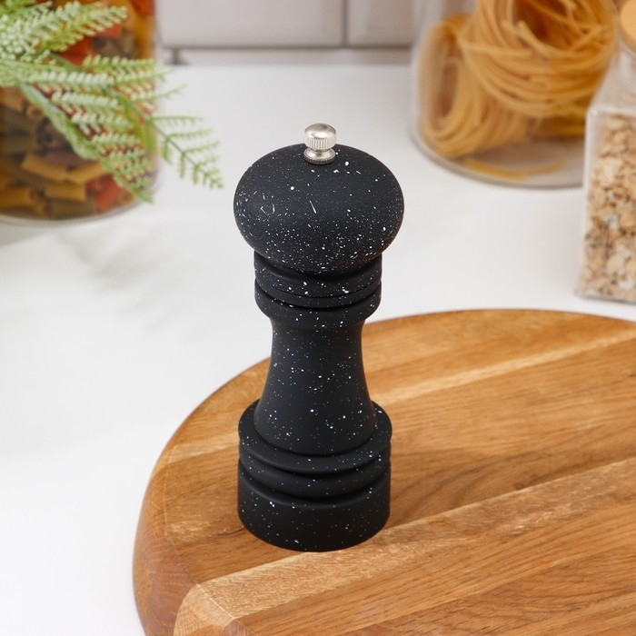 Мельница для специй Доляна &laquo;Зефир&raquo;, 16&times;5,5 см, керамический механизим, цвет чёрное дерево