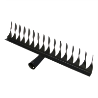 Грабли прямые, витой зуб, 16 зубцов, металл, тулейка 28 мм, без черенка, МИКС