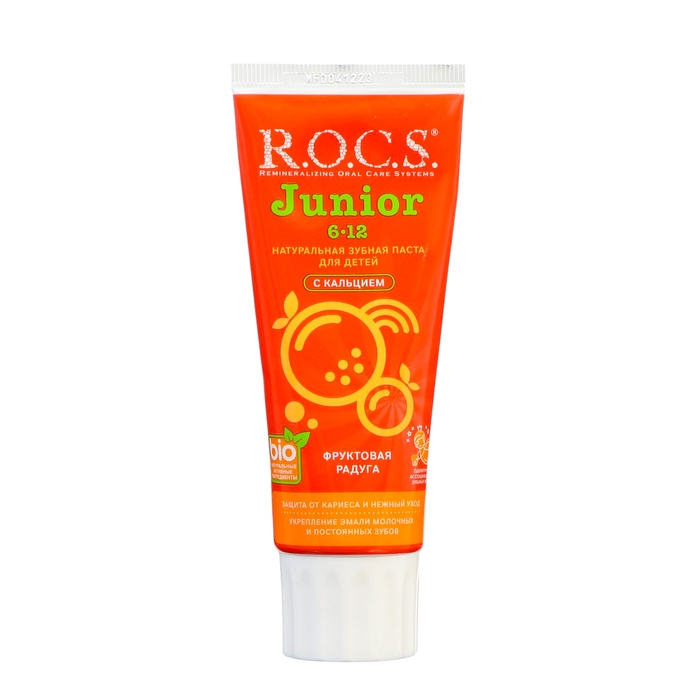 Зубная паста R.O.C.S. Junior, &laquo;Фруктовая радуга&raquo;, 6-12 лет, 74 г