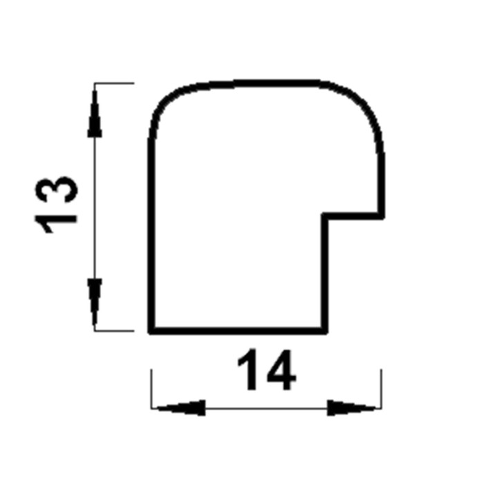 Фоторамка пластик "МИРАМ" 29.7х42 см, (A3) золото (пластиковый экран)
